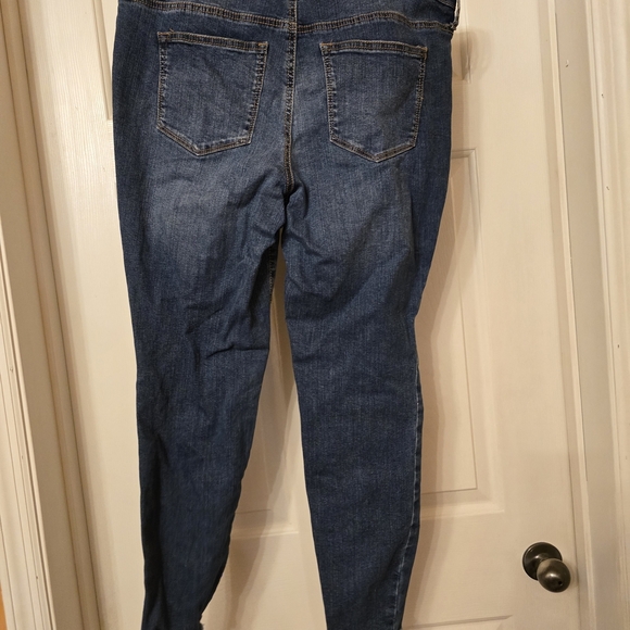 New Directions Dark Blue Skinny Jeans - Picture 2 of 7